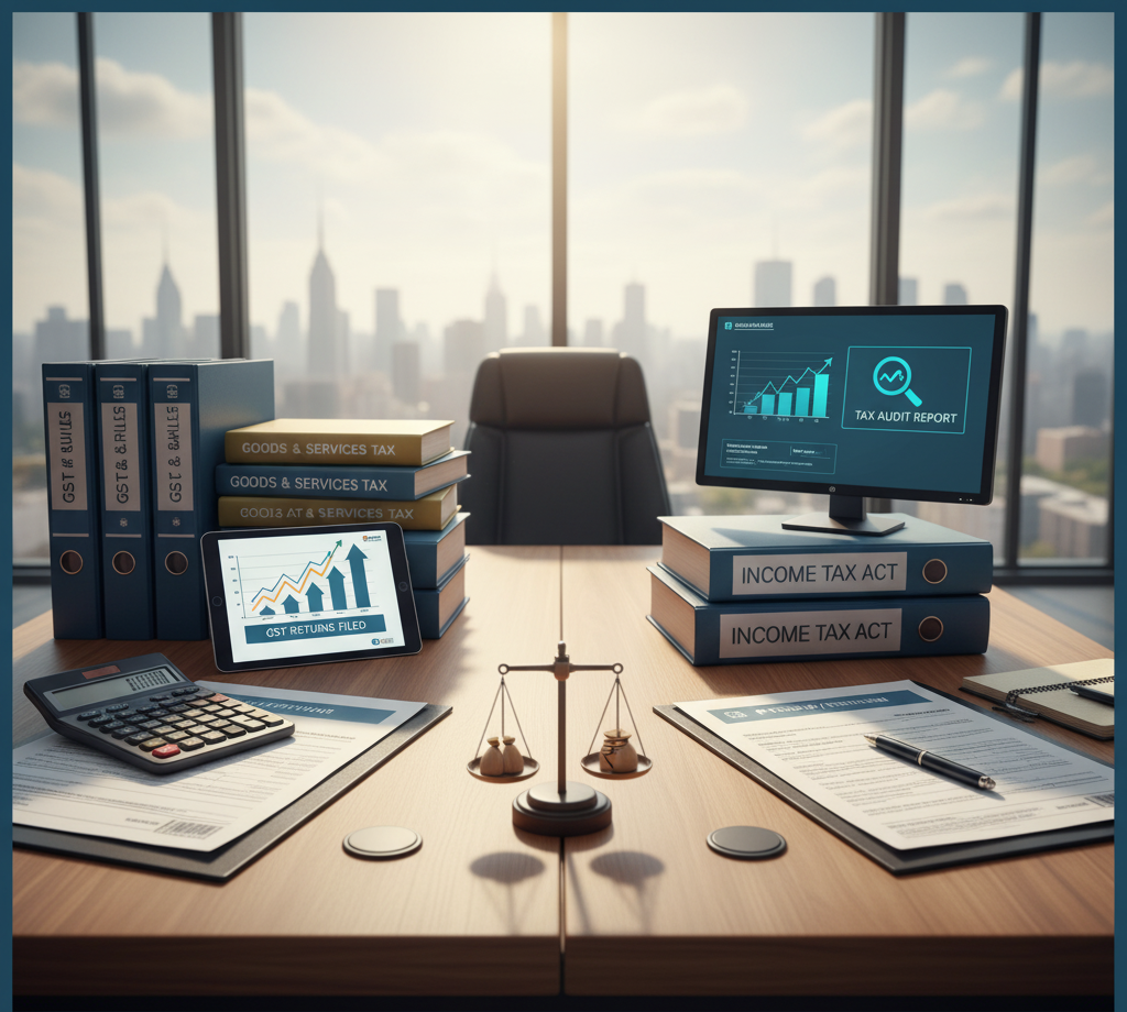 “Balancing the Books: Understanding GST and Income Tax in India’s Financial Framework”